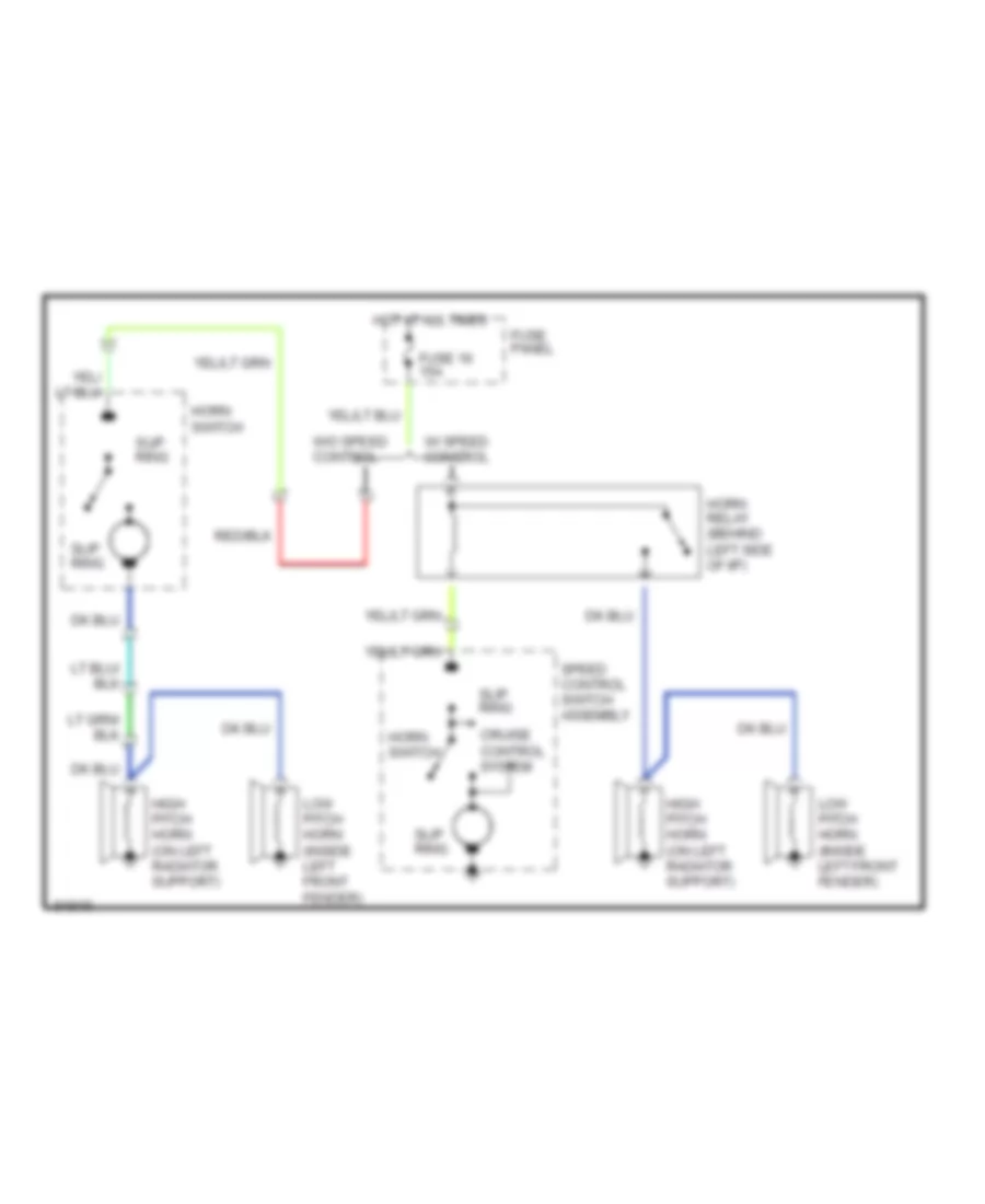 Horn Wiring Diagram for Ford RV Cutaway E350 1991