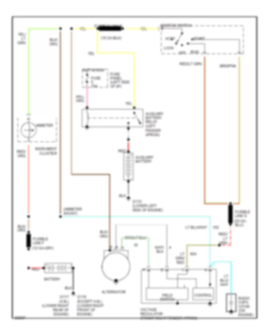 4 9L Charging Wiring Diagram External Regulator for Ford RV Cutaway E350 1991