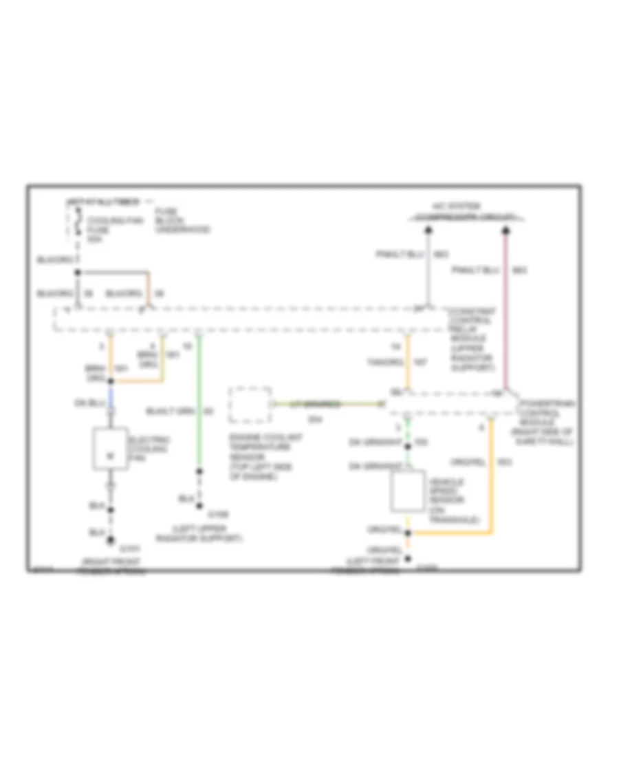 3 0L SHO Cooling Fan Wiring Diagram for Ford Taurus LX 1993
