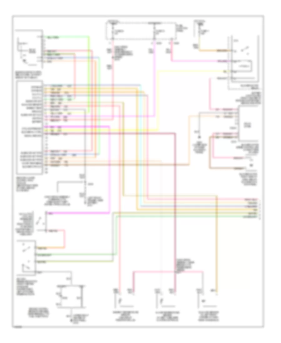 Automatic A C Wiring Diagram 1 of 2 for Ford Taurus SHO 1999