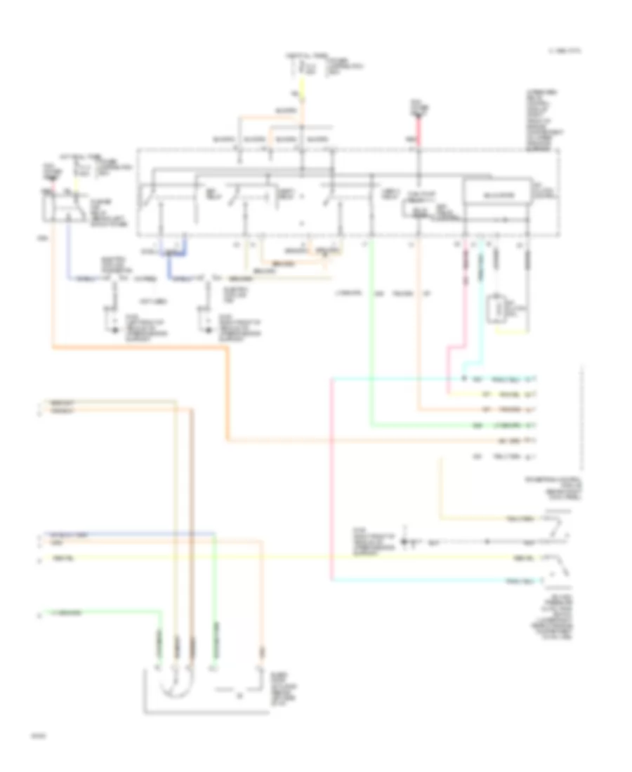 3 8L SC A C Wiring Diagram Auto A C 2 of 2 for Ford Thunderbird LX 1995