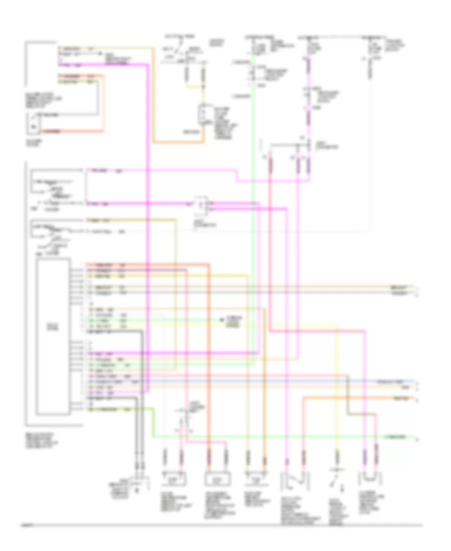 3.8L, AC Wiring Diagram, Auto AC (1 of 2) for Ford Thunderbird LX 1995
