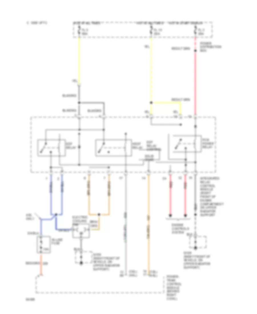3 8L Cooling Fan Wiring Diagram for Ford Thunderbird LX 1995