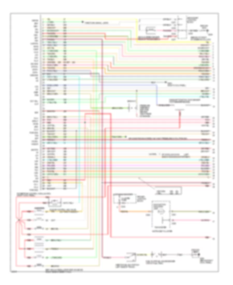 3.8L, Engine Performance Wiring Diagrams (1 of 5) for Ford Thunderbird LX 1995