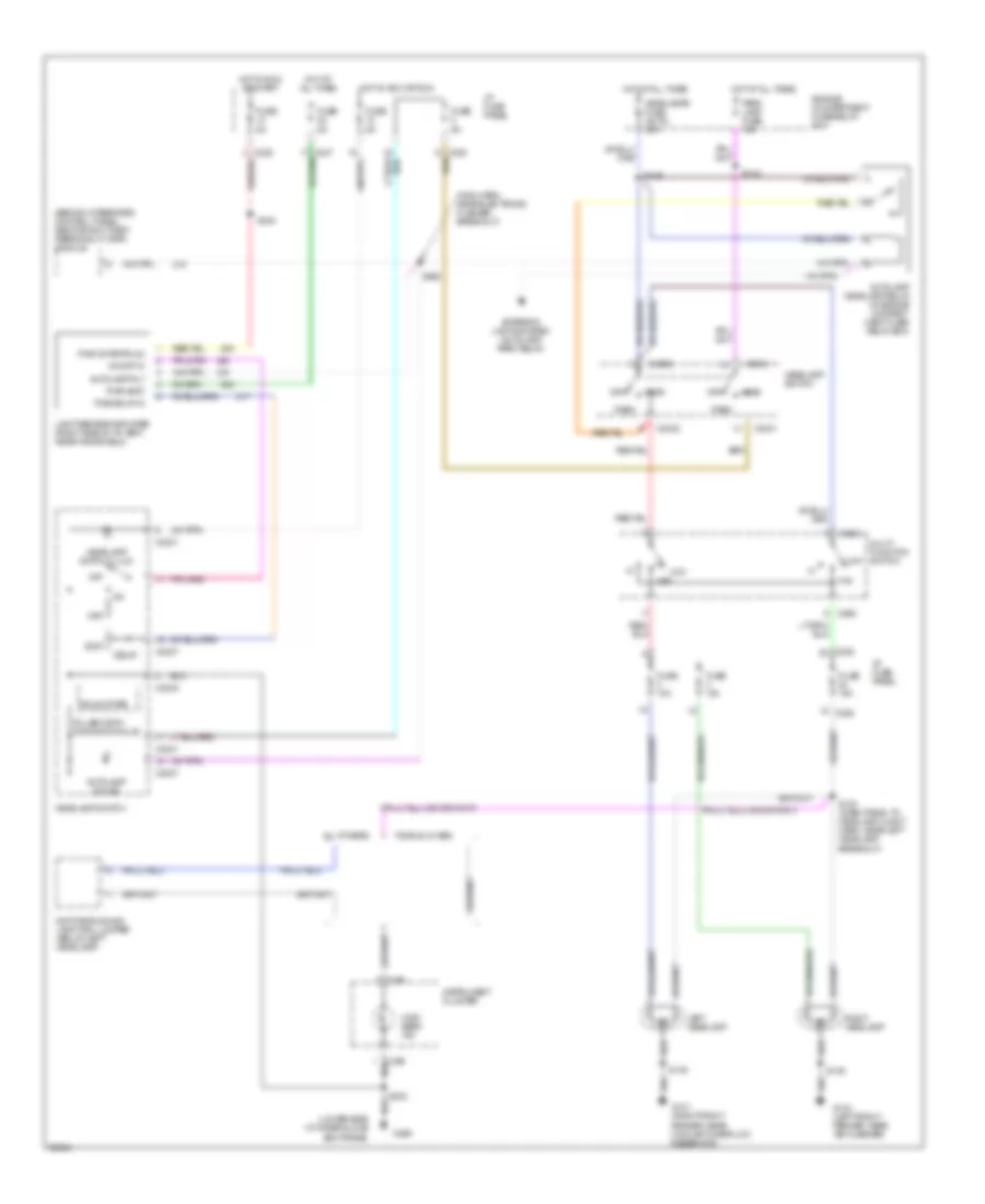 Autolamps Wiring Diagram, without DRL for Ford Taurus LX 1997