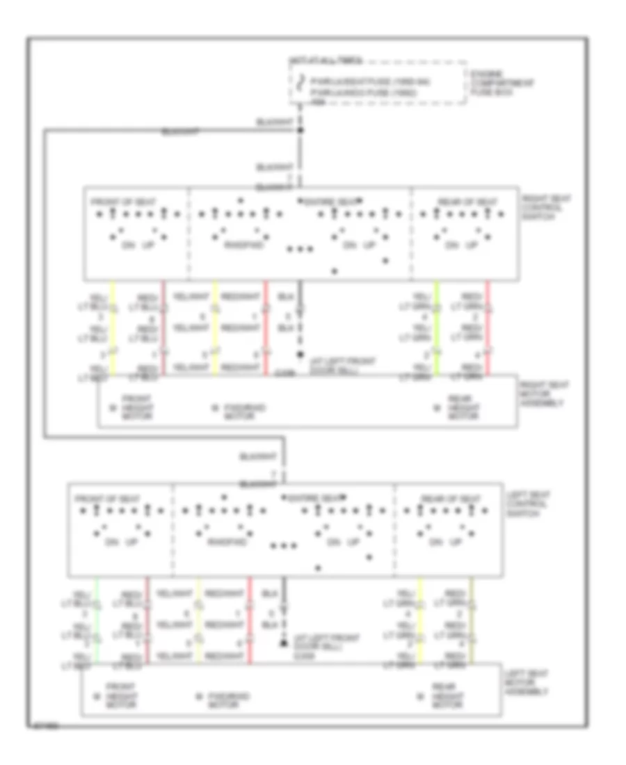 Power Seat Wiring Diagram for Ford Taurus SHO 1993