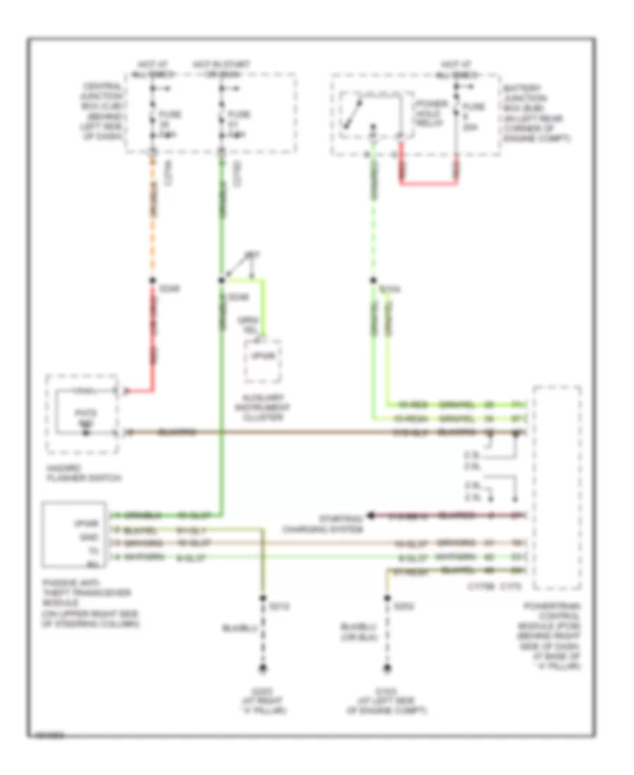 Passive Anti-theft Wiring Diagram for Ford Focus ZX3 2004