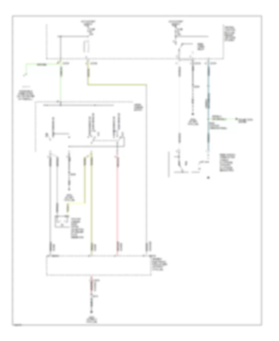 Rear WasherWiper Wiring Diagram for Ford Focus ZX3 2004