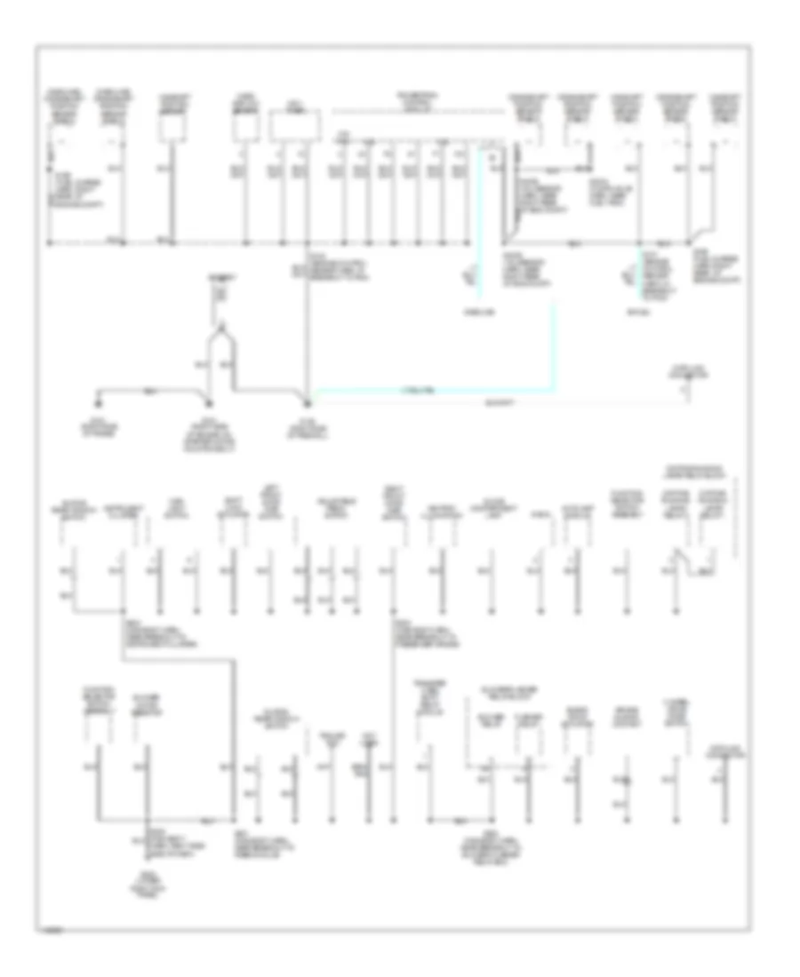 Ground Distribution Wiring Diagram 1 of 4 for Ford Pickup F150 2001