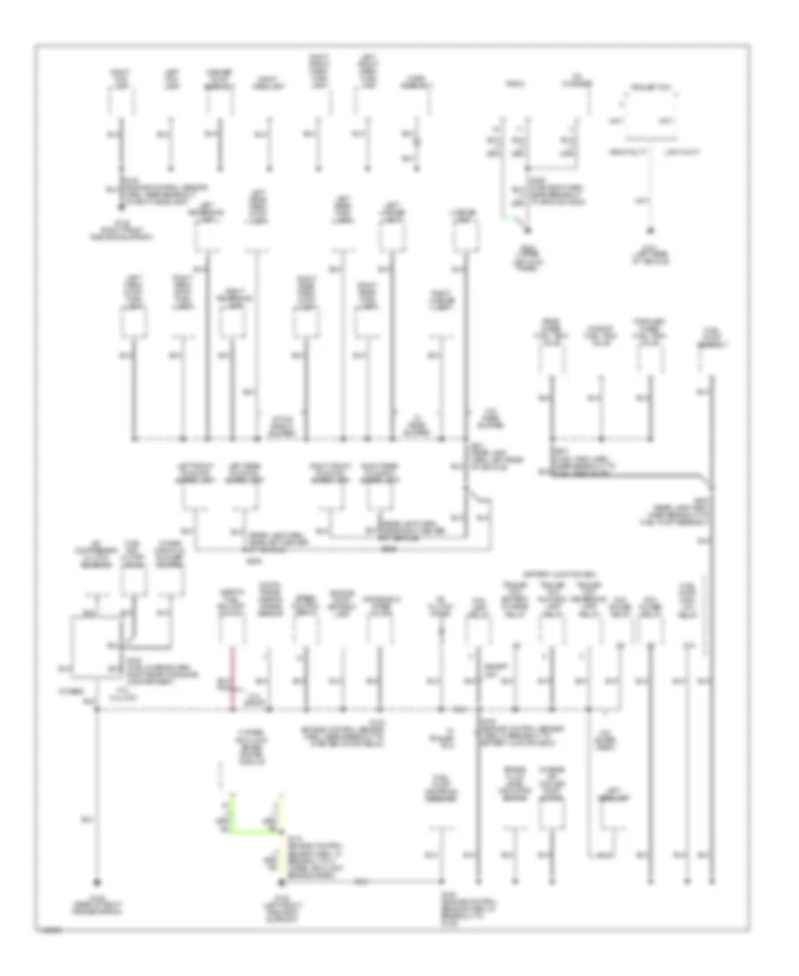 Ground Distribution Wiring Diagram (2 of 4) for Ford Pickup F150 2001