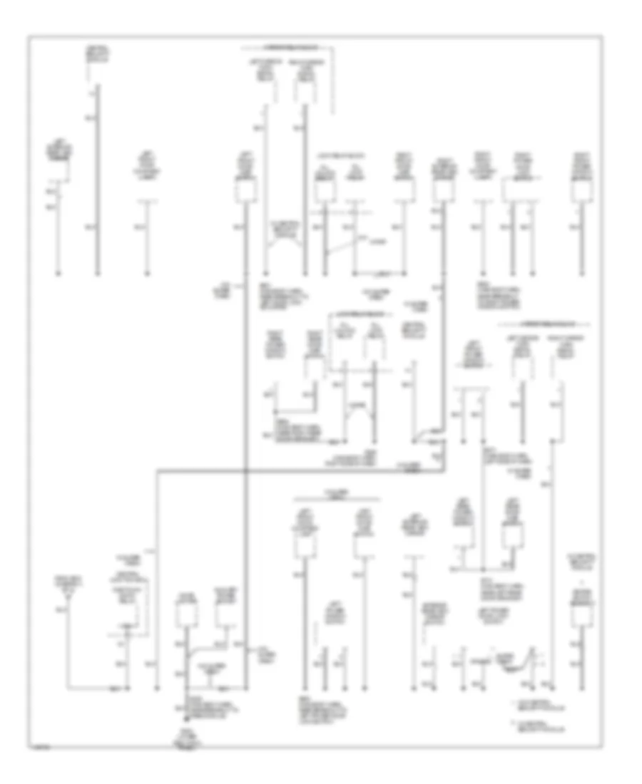Ground Distribution Wiring Diagram 3 of 4 for Ford Pickup F150 2001