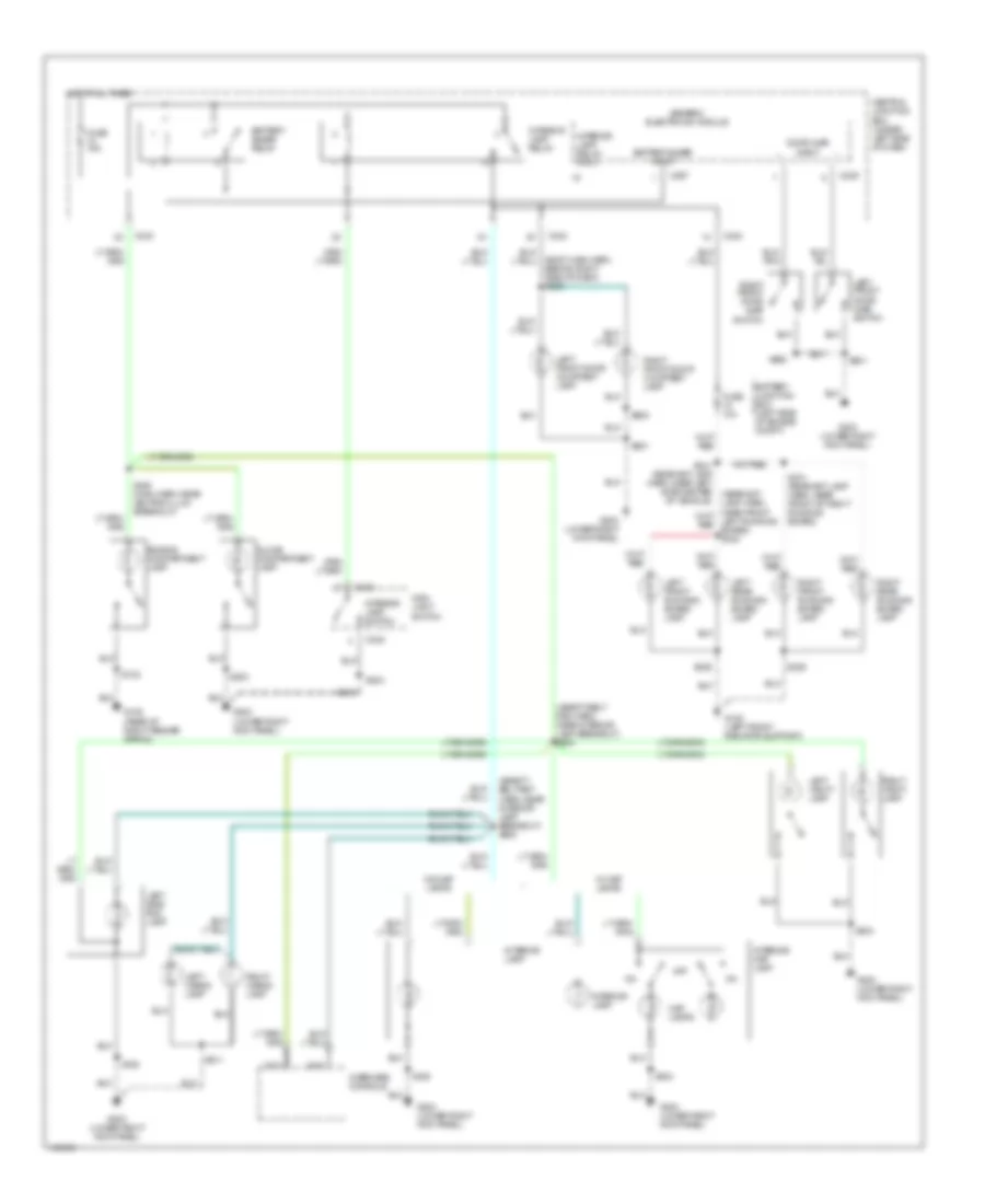 Courtesy Lamps Wiring Diagram Except Supercrew for Ford Pickup F150 2001