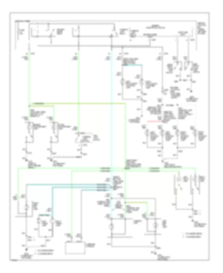 Courtesy Lamps Wiring Diagram, Supercrew for Ford Pickup F150 2001