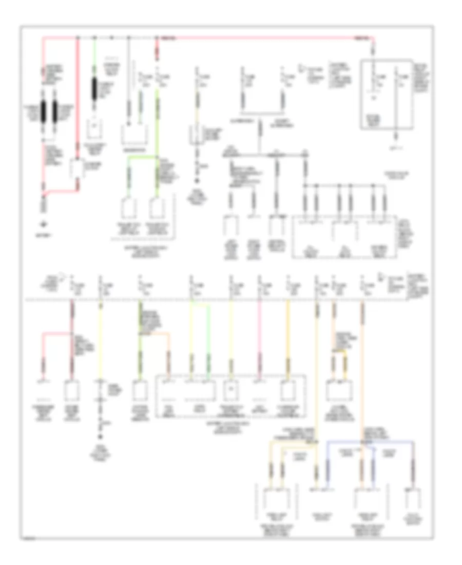 Power Distribution Wiring Diagram 1 of 4 for Ford Pickup F150 2001