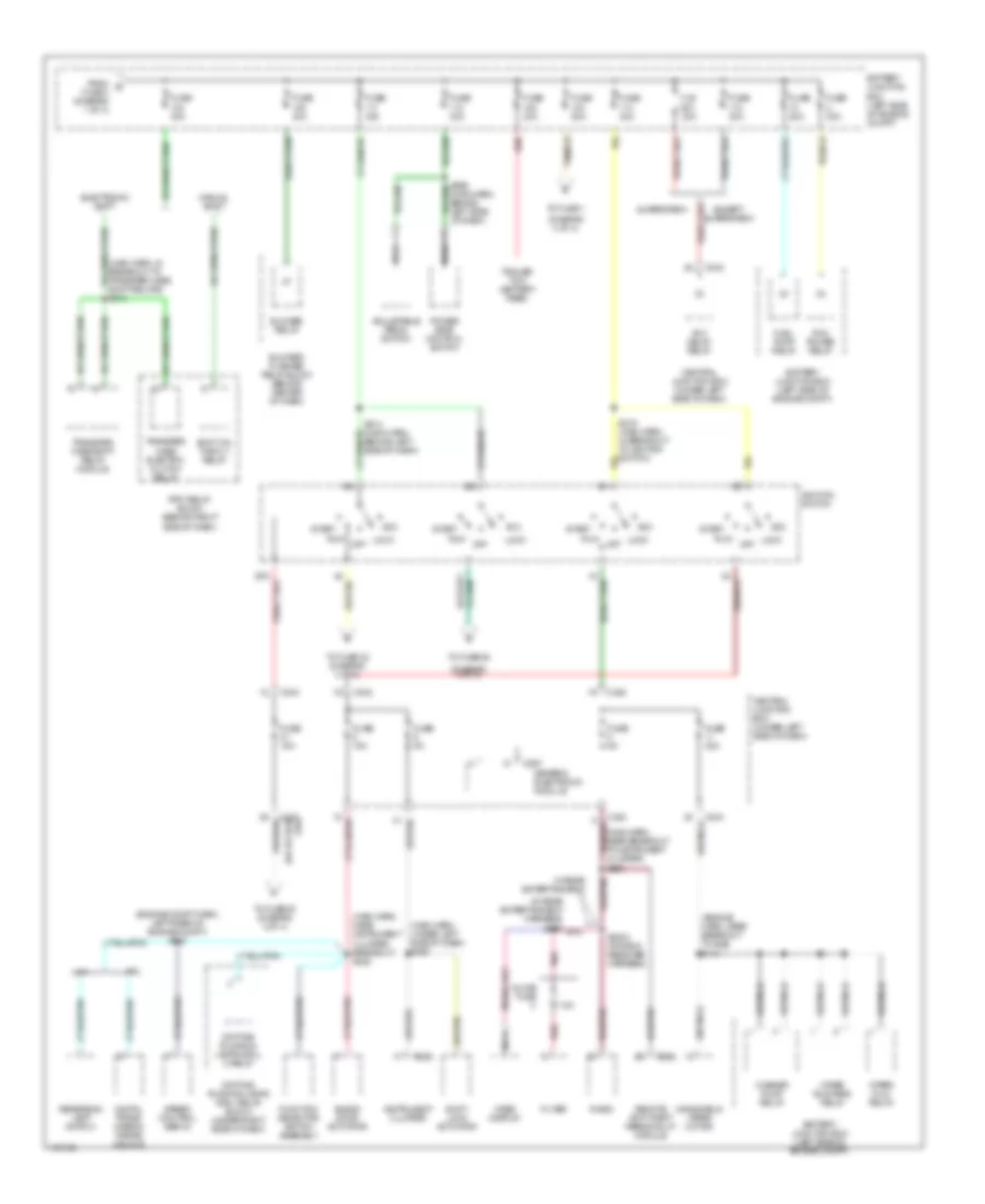 Power Distribution Wiring Diagram (2 of 4) for Ford Pickup F150 2001
