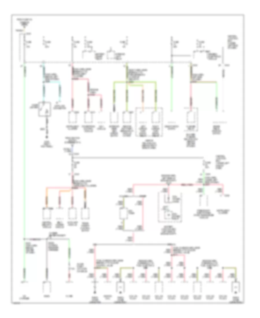 Power Distribution Wiring Diagram 3 of 4 for Ford Pickup F150 2001