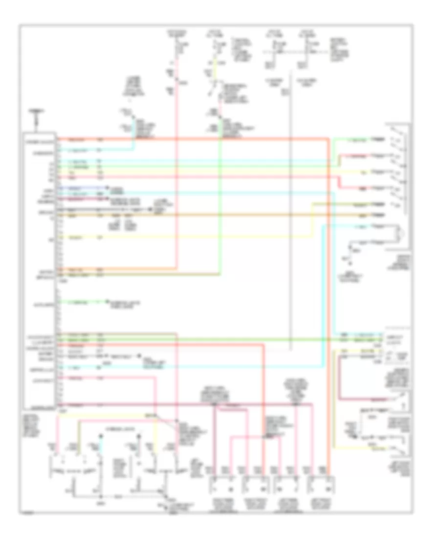 Keyless Entry Wiring Diagram, Late Production for Ford Pickup F150 2001