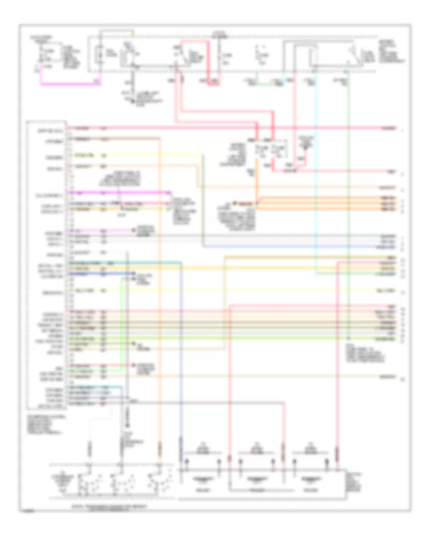 3.8L, Engine Performance Wiring Diagrams (1 of 4) for Ford Windstar 1999