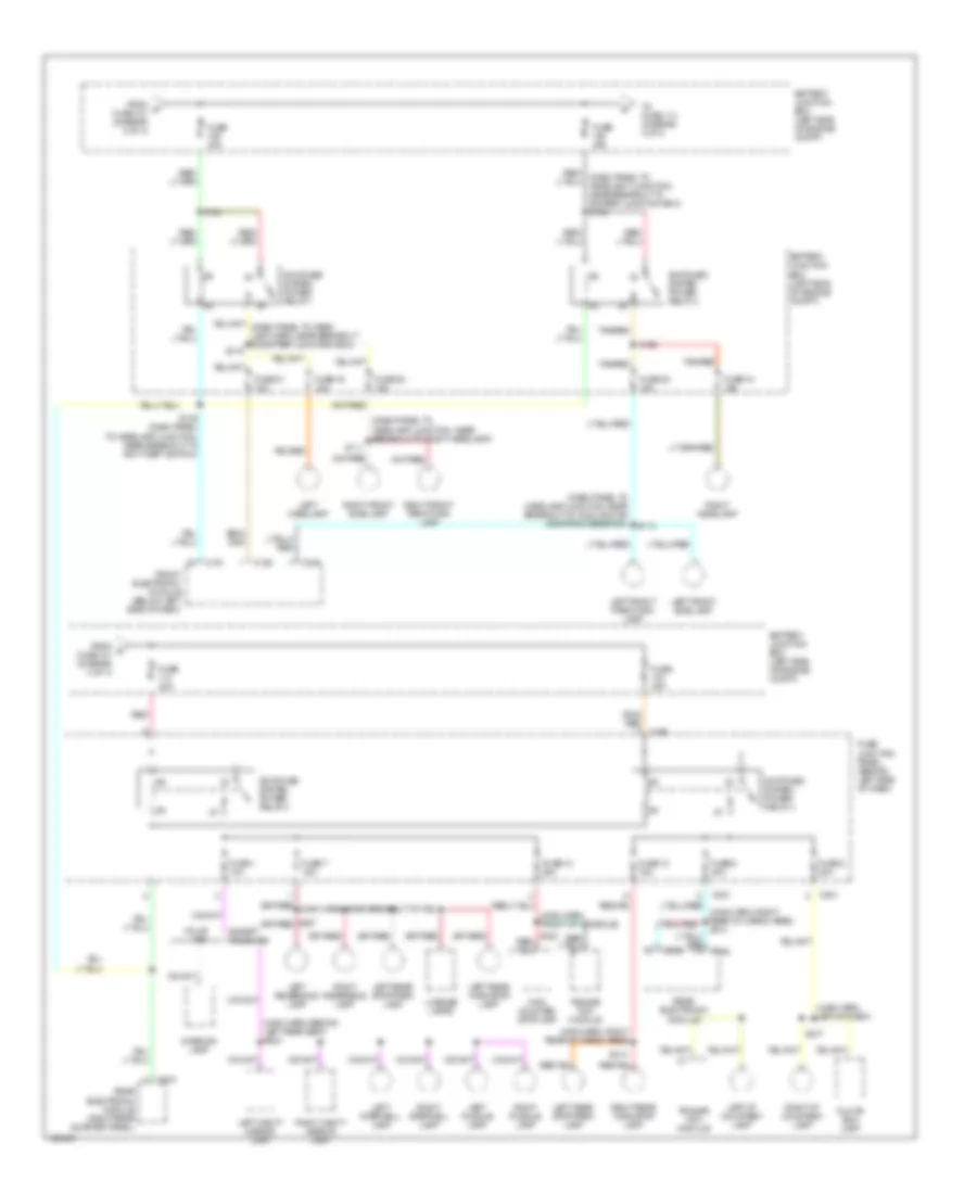 Power Distribution Wiring Diagram (4 of 4) for Ford Windstar 1999