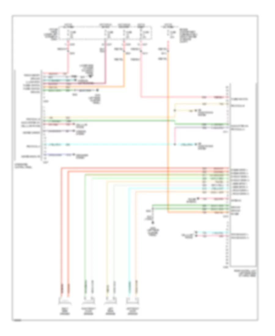 Radio Wiring Diagrams, without Cassette Deck for Ford Taurus SHO 1997