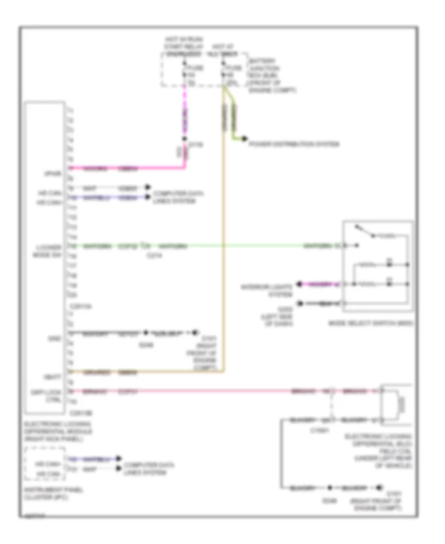 3.7L LPG, 2WD Wiring Diagram for Ford F-150 STX 2014