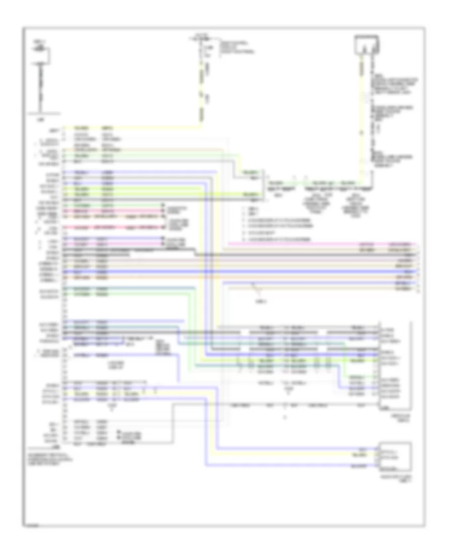 SYNC Radio Wiring Diagram 1 of 2 for Ford F 150 STX 2014