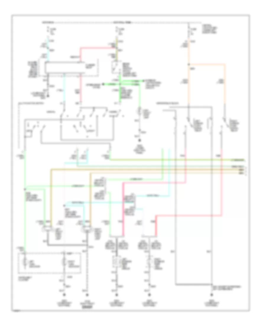 Exterior Lamps Wiring Diagram (1 of 2) for Ford Pickup F250 Super Duty 2001
