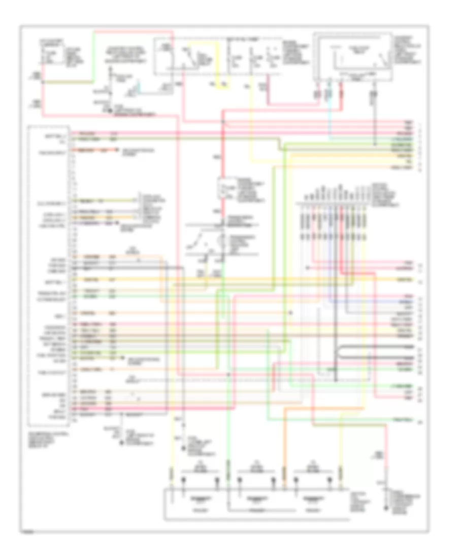 3.8L, Engine Performance Wiring Diagrams (1 of 4) for Ford Windstar 1995