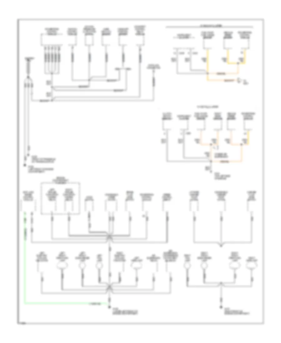 Ground Distribution Wiring Diagram 1 of 4 for Ford Windstar 1995
