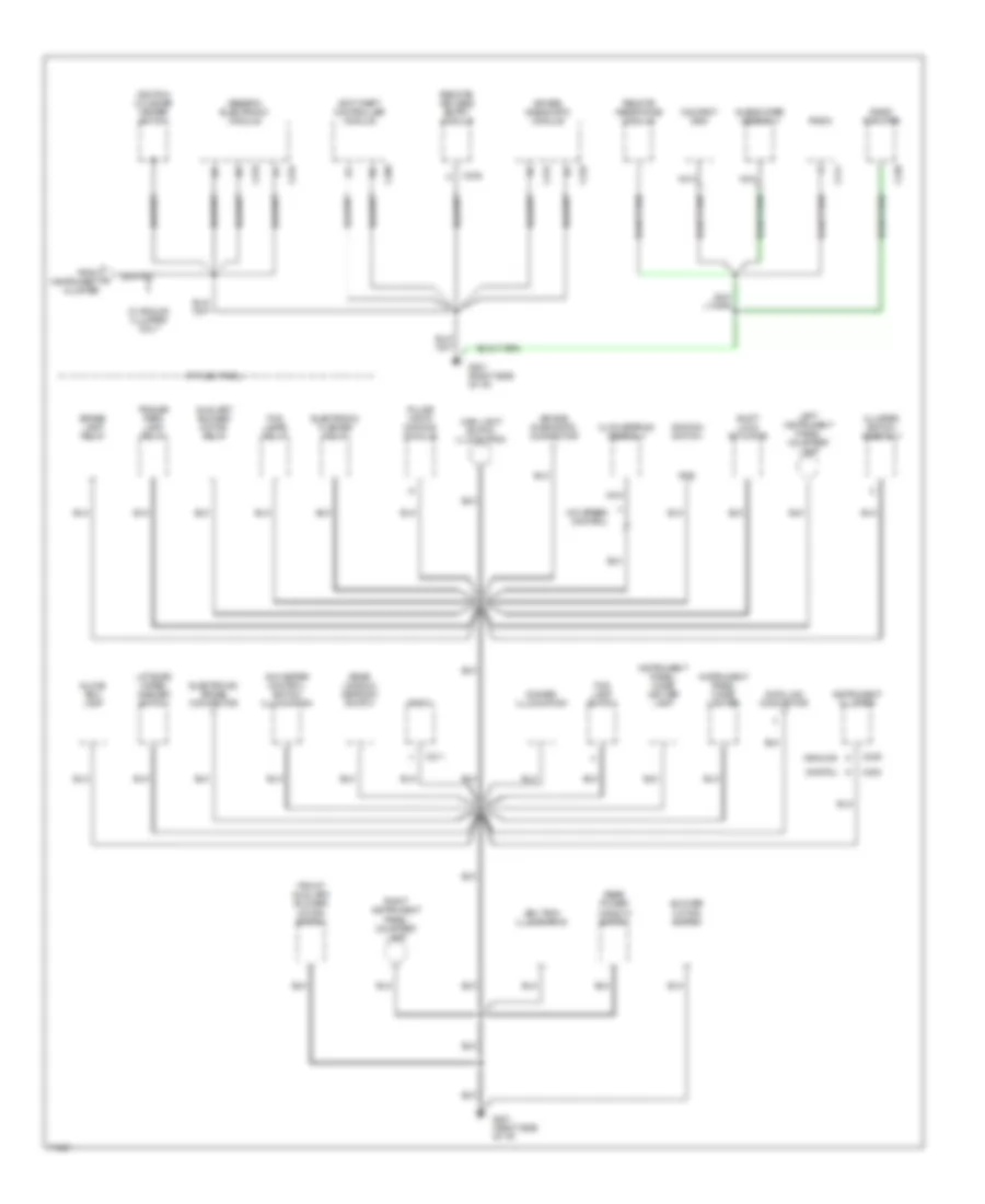 Ground Distribution Wiring Diagram 2 of 4 for Ford Windstar 1995