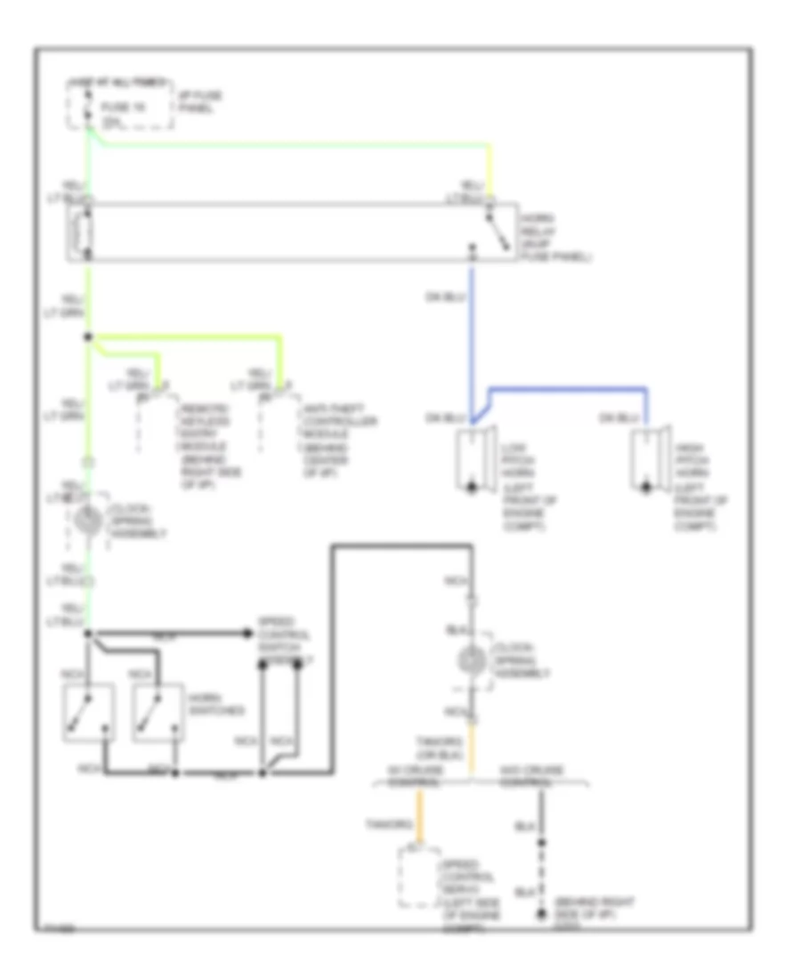 Horn Wiring Diagram for Ford Windstar 1995