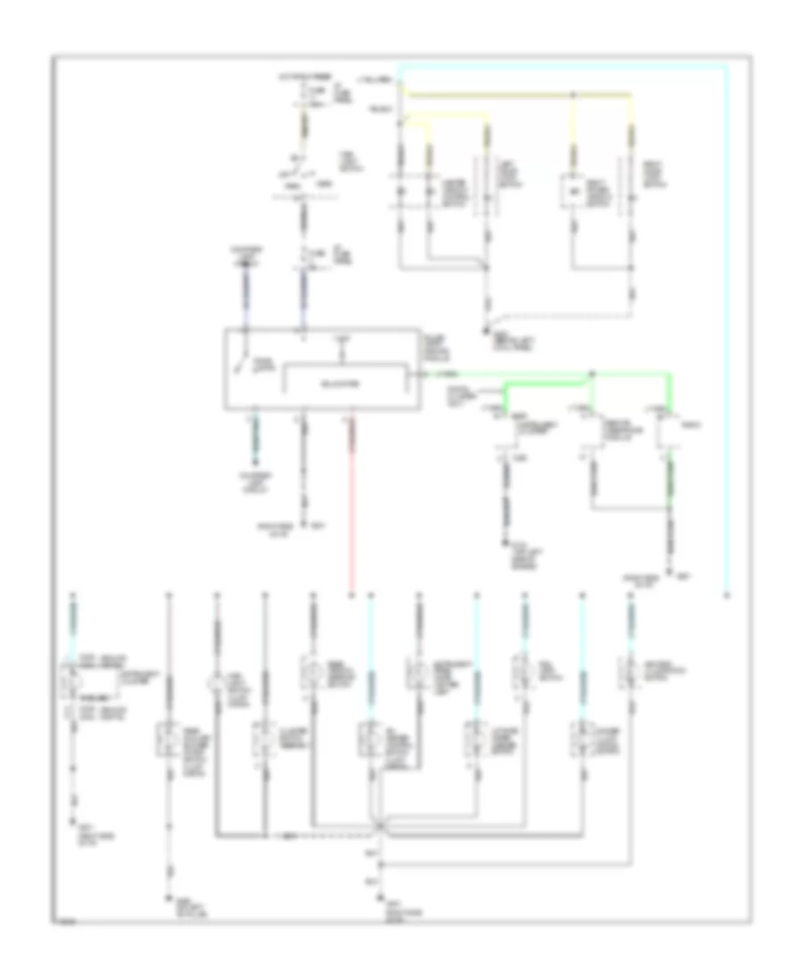 Instrument Illumination Wiring Diagram for Ford Windstar 1995