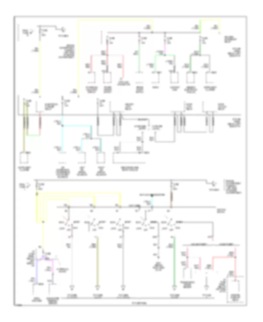 Power Distribution Wiring Diagram 2 of 4 for Ford Windstar 1995