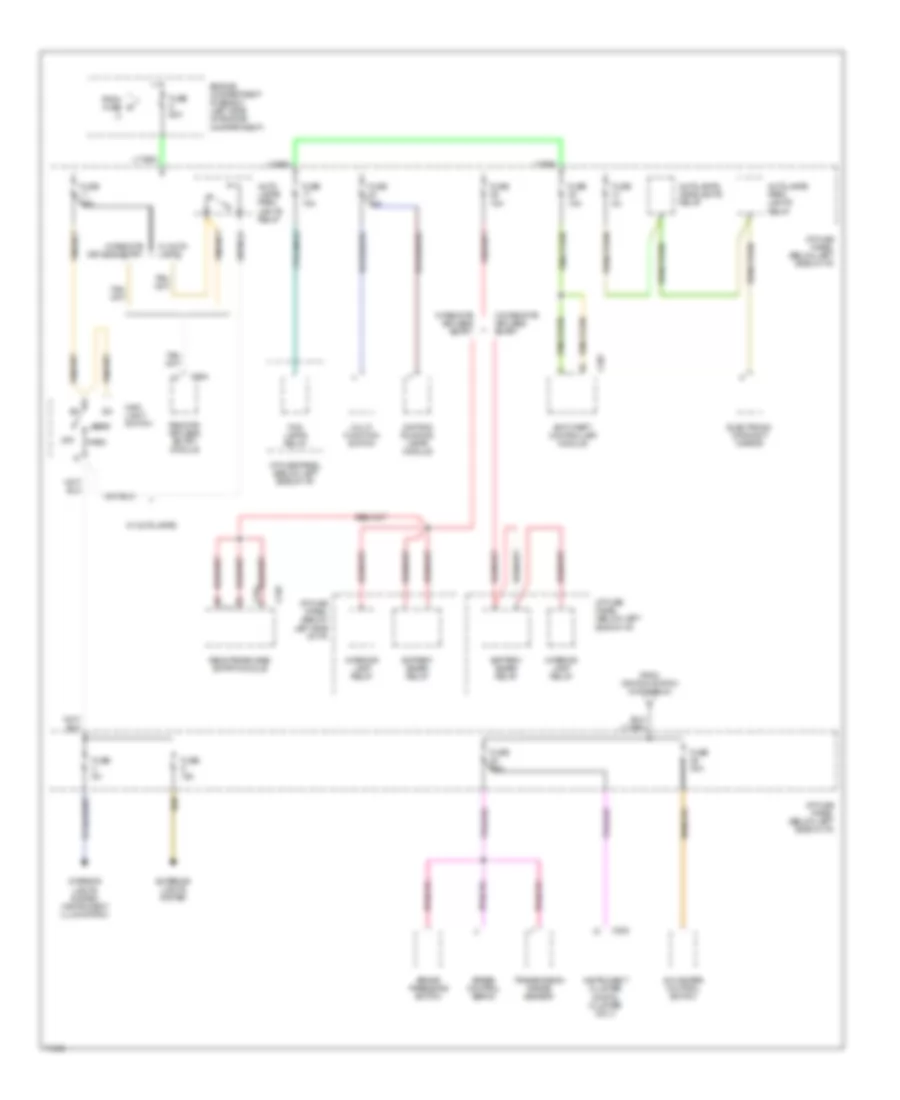 Power Distribution Wiring Diagram 3 of 4 for Ford Windstar 1995