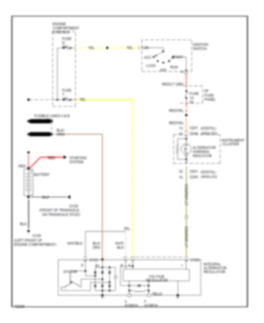 Charging Wiring Diagram for Ford Windstar 1995