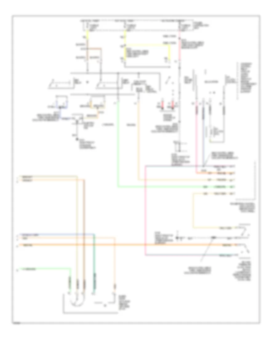 AC Wiring Diagram, Auto AC (2 of 2) for Ford Thunderbird LX 1997