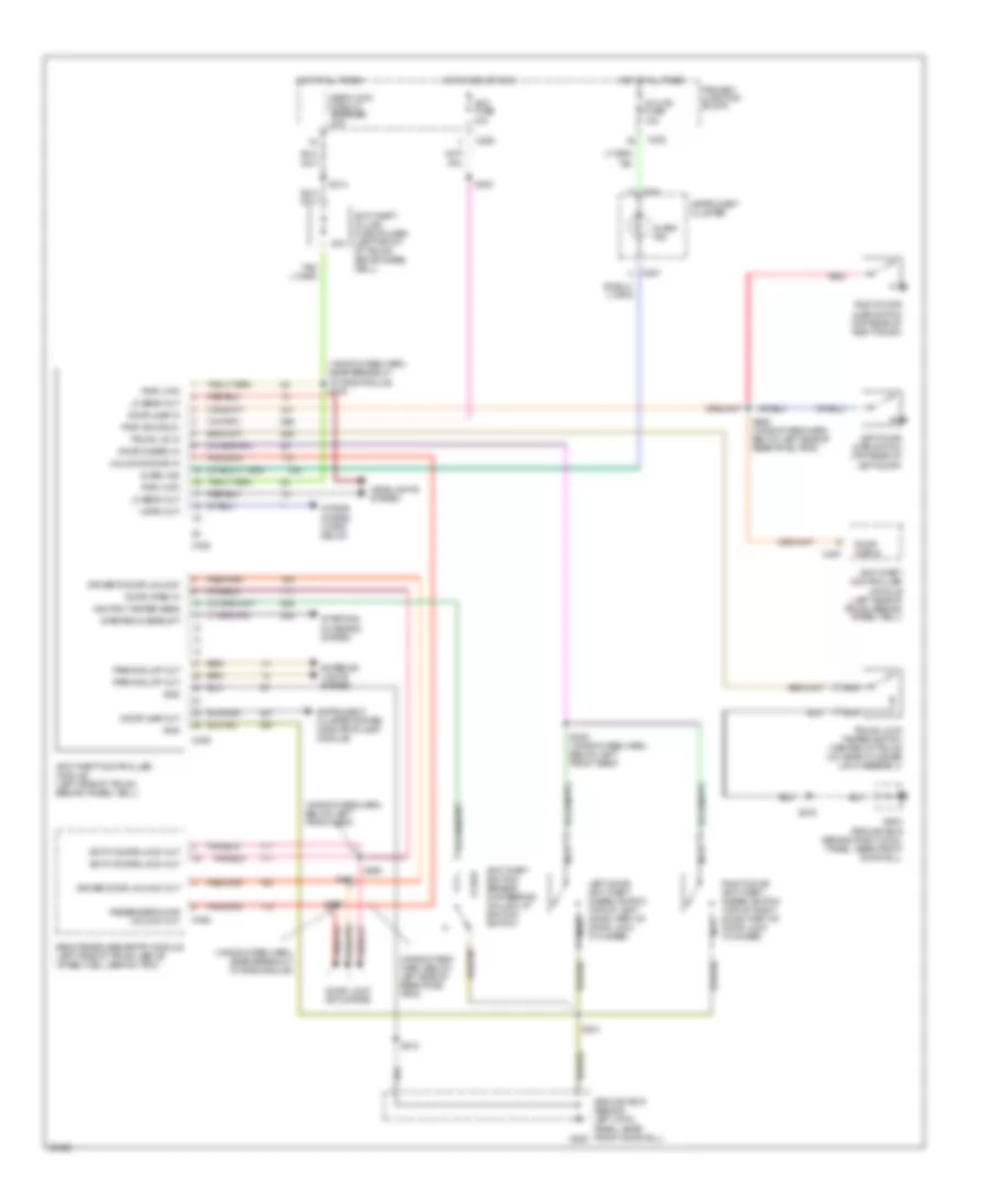 Anti-theft Wiring Diagram for Ford Thunderbird LX 1997
