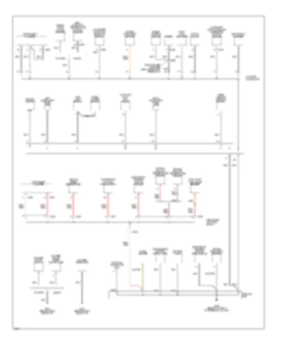 Ground Distribution Wiring Diagram 2 of 3 for Ford Thunderbird LX 1997