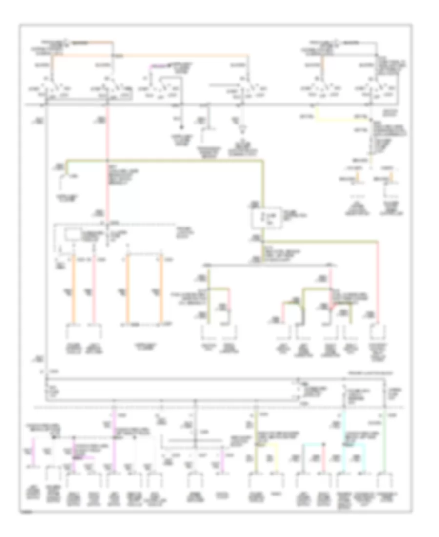 Power Distribution Wiring Diagram (2 of 3) for Ford Thunderbird LX 1997
