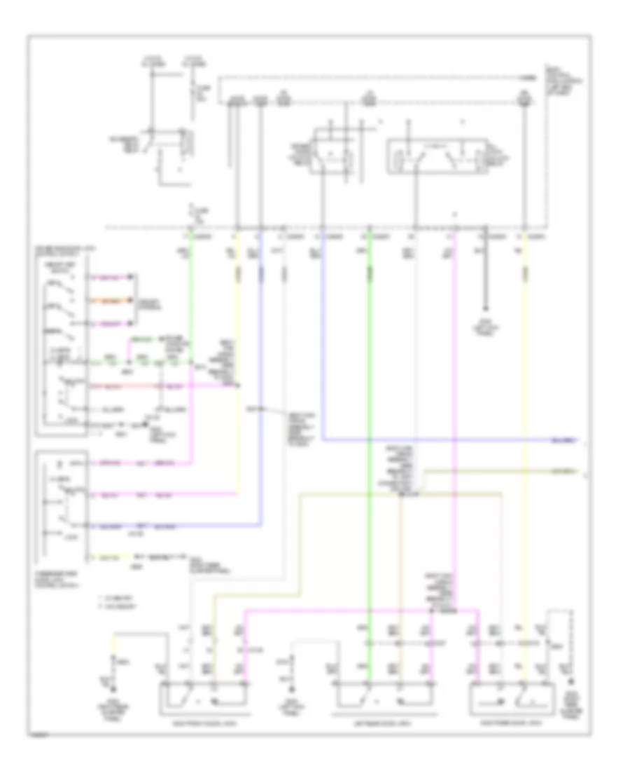 Forced Entry Wiring Diagram, without Intelligent Access (1 of 2) for Ford Explorer 2012