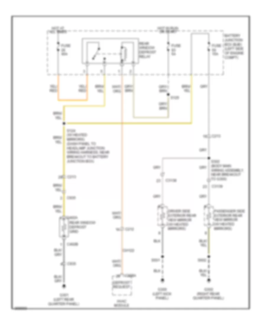 Defoggers Wiring Diagram for Ford Explorer 2012