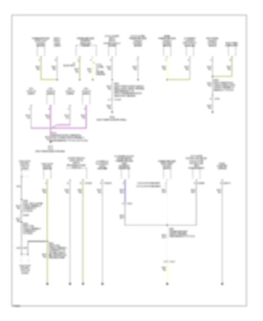 Ground Distribution Wiring Diagram (5 of 5) for Ford Explorer 2012