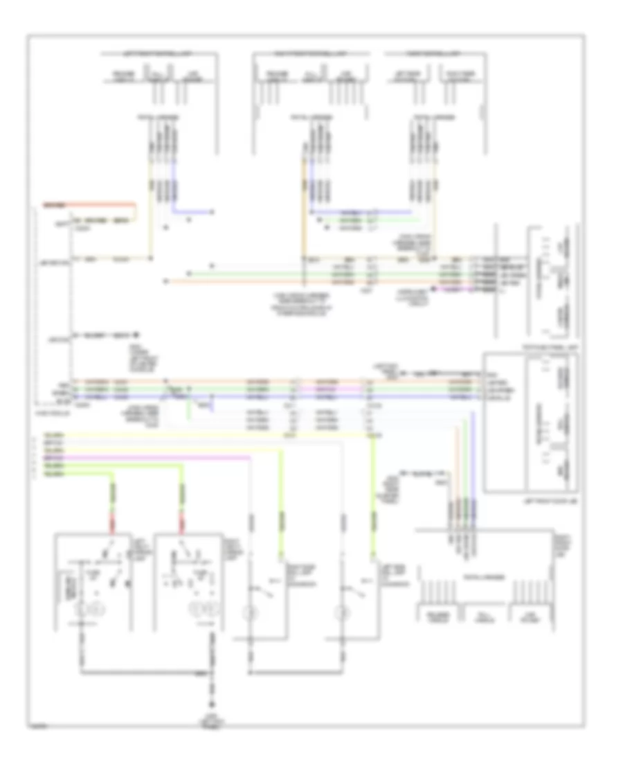 Courtesy Lamps Wiring Diagram 2 of 2 for Ford Explorer 2012