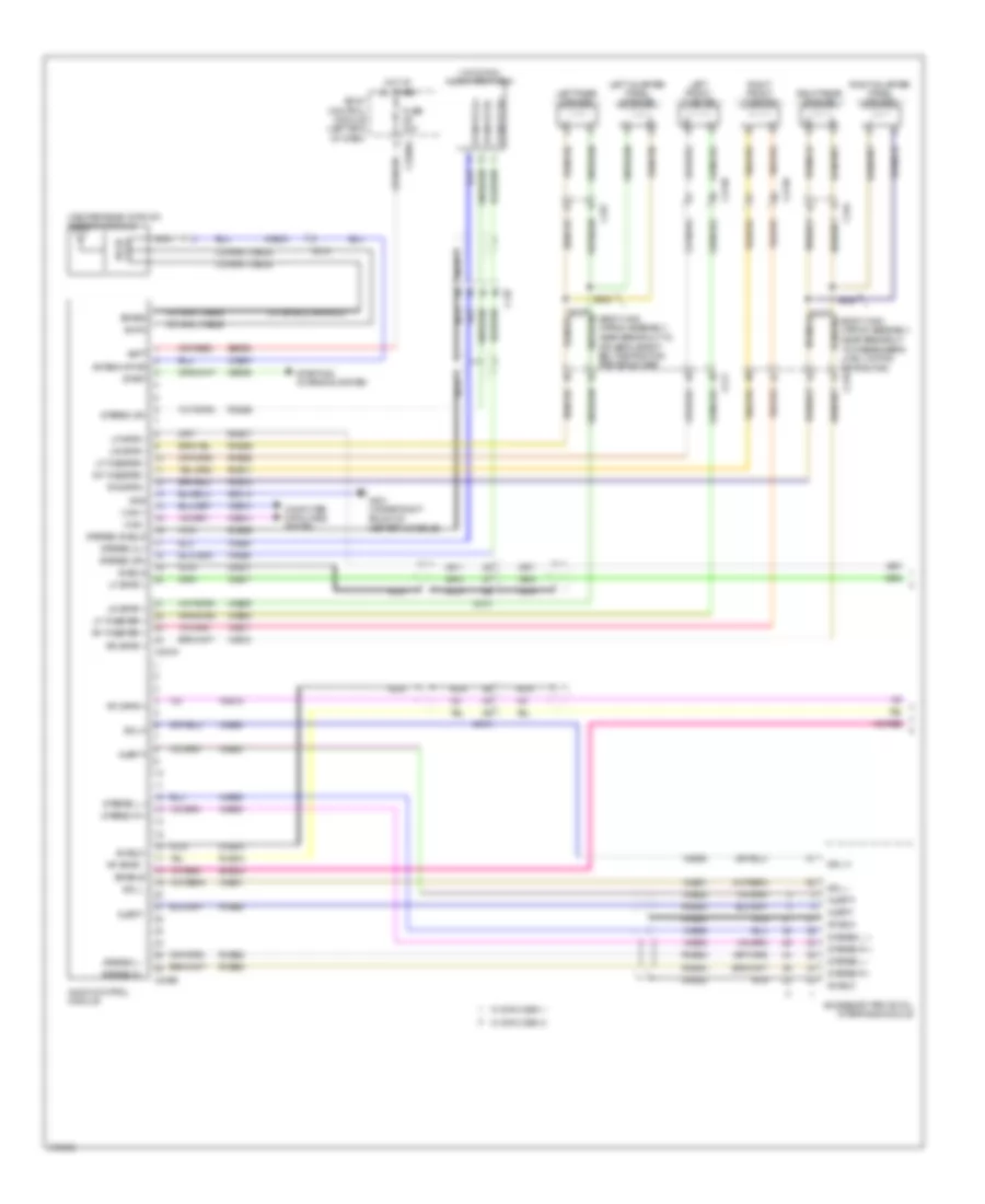 Navigation Wiring Diagram, without Sony (1 of 2) for Ford Explorer 2012
