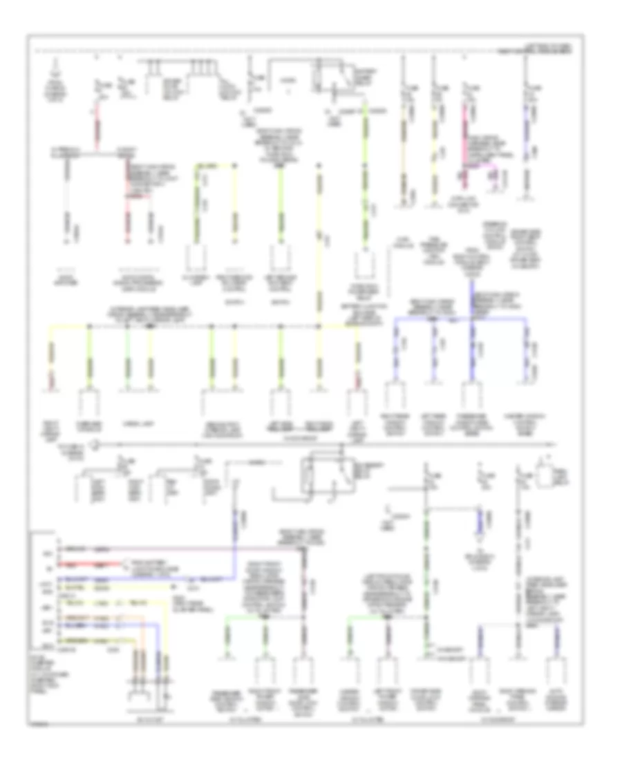Power Distribution Wiring Diagram (4 of 5) for Ford Explorer 2012