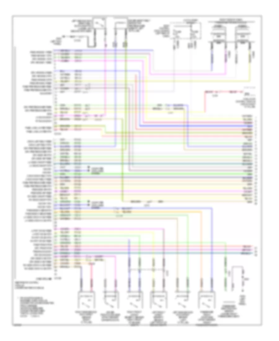 Supplemental Restraints Wiring Diagram 1 of 2 for Ford Explorer 2012