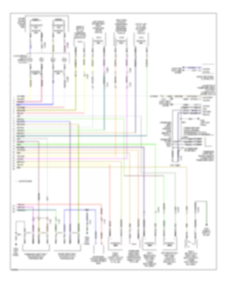 Supplemental Restraints Wiring Diagram (2 of 2) for Ford Explorer 2012