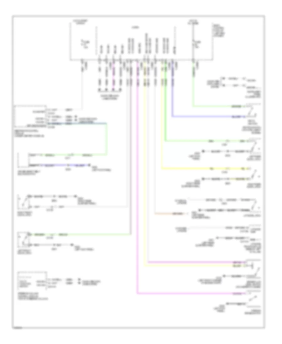 Chime Wiring Diagram for Ford Explorer 2012