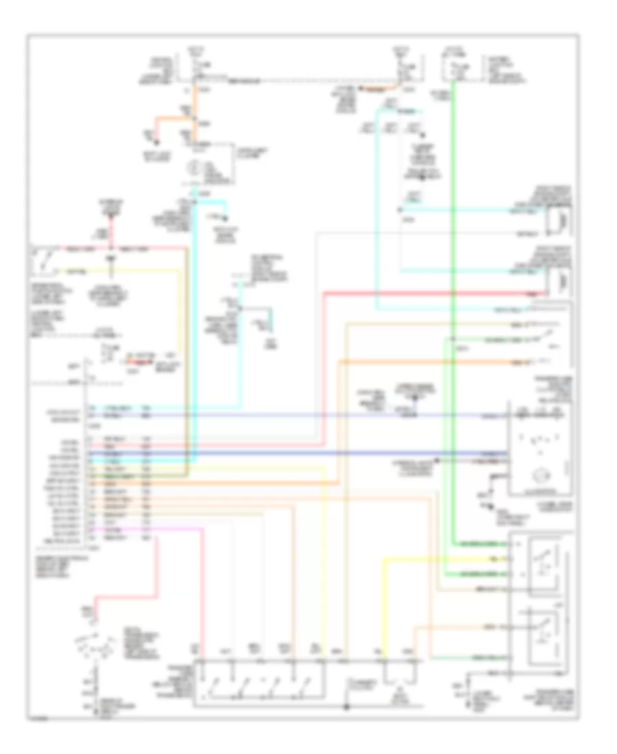 4WD Wiring Diagram, Electronic for Ford Pickup F350 Super Duty 2001