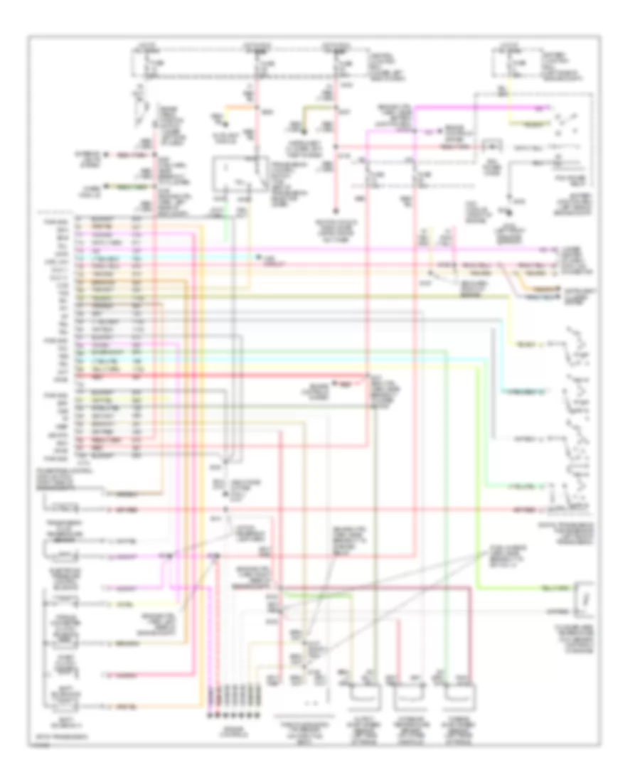 5 4L CNG A T Wiring Diagram 4R100 for Ford Pickup F350 Super Duty 2001